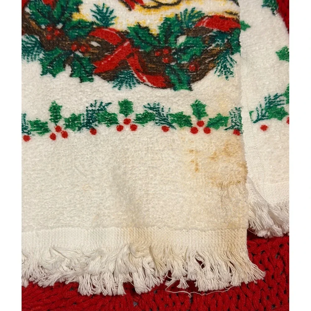 Vintage Holiday Traditions Christmas Goose 3 Pc Kitchen Towel Pot Holder Set